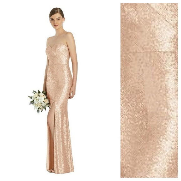 NWT. Dessy Collection Vivian Diamond Dress Size 10 - Picture 2 of 7